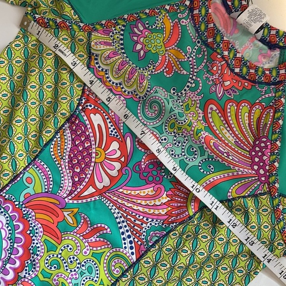 Trina Turk Long Sleeve Crewneck Swim Tee Shirt - Picture 6 of 8